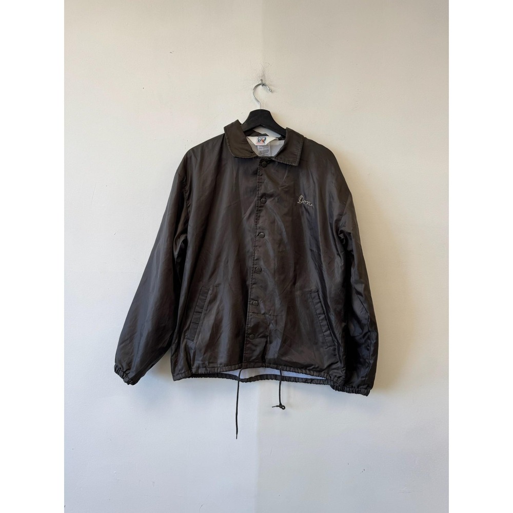 Vintage New Star Jacket Mens Medium‎ Brown Loyola University Coach Windbreaker